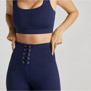 Strut This Kennedy Ankle Legging Navy Blue Women's One Size Fits All